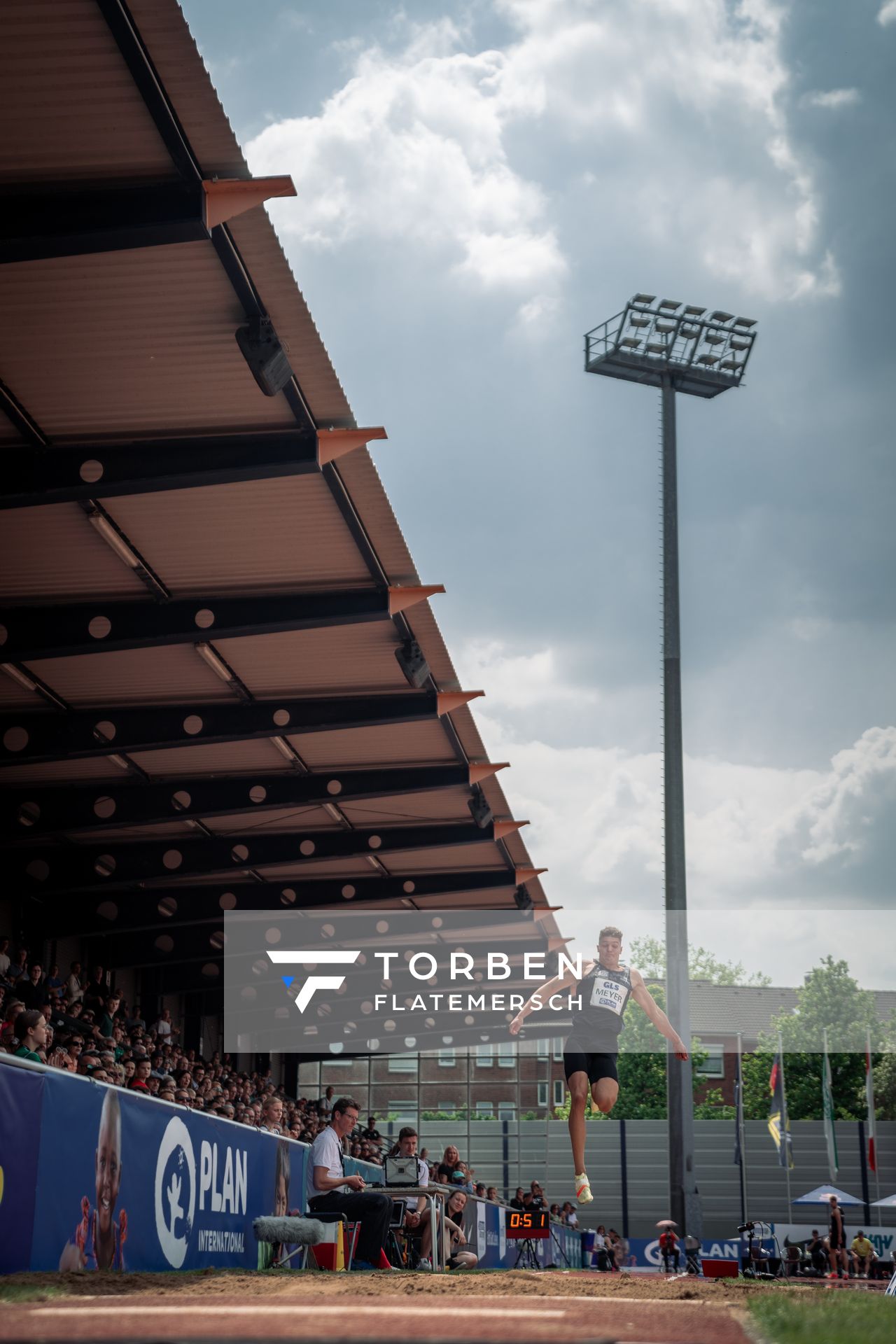 Marcel Meyer (Hannover 96) im Weitsprung am 07.05.2022 beim Stadtwerke Ratingen Mehrkampf-Meeting 2022 in Ratingen